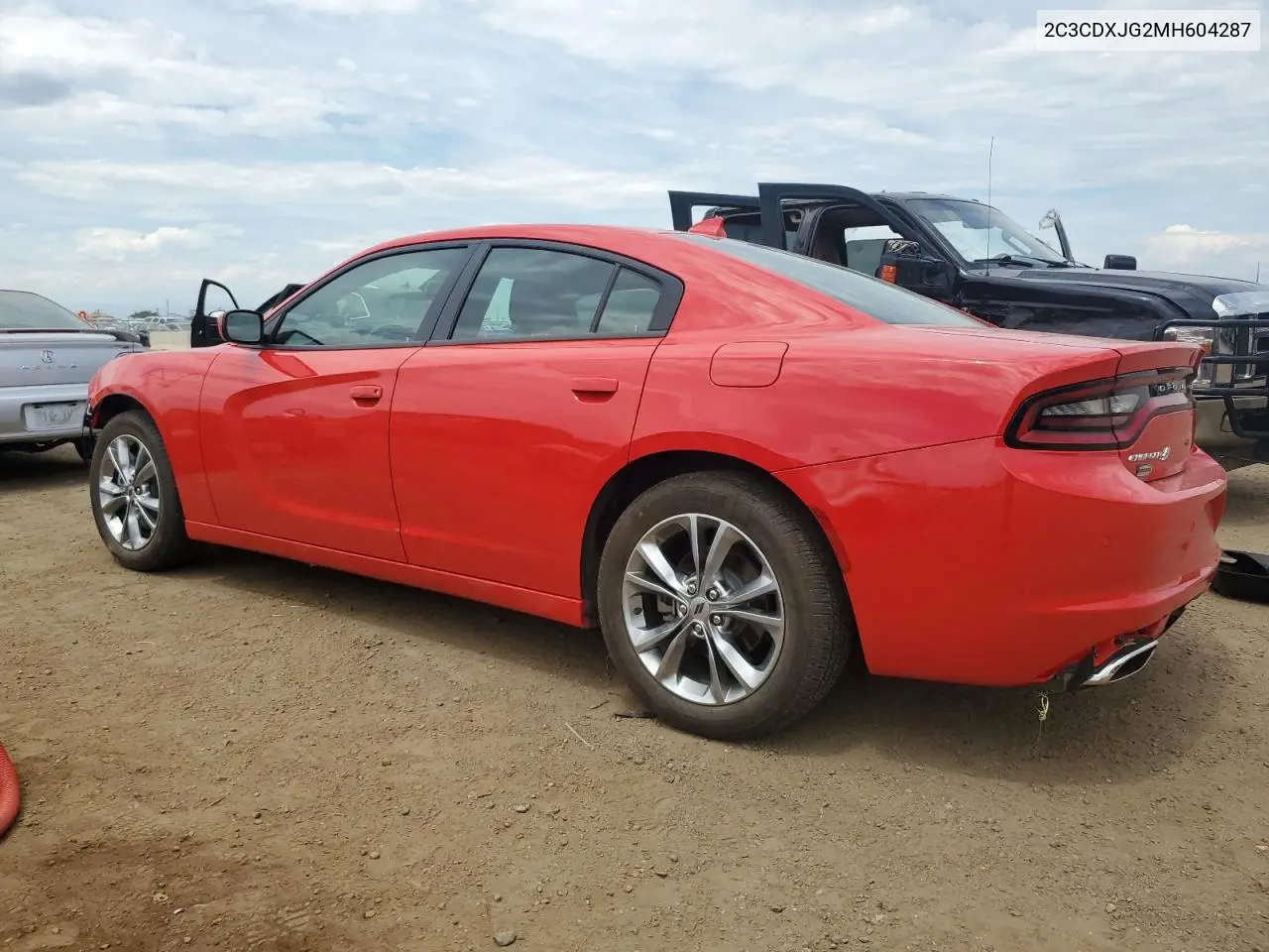 2021 Dodge Charger Sxt VIN: 2C3CDXJG2MH604287 Lot: 65734455