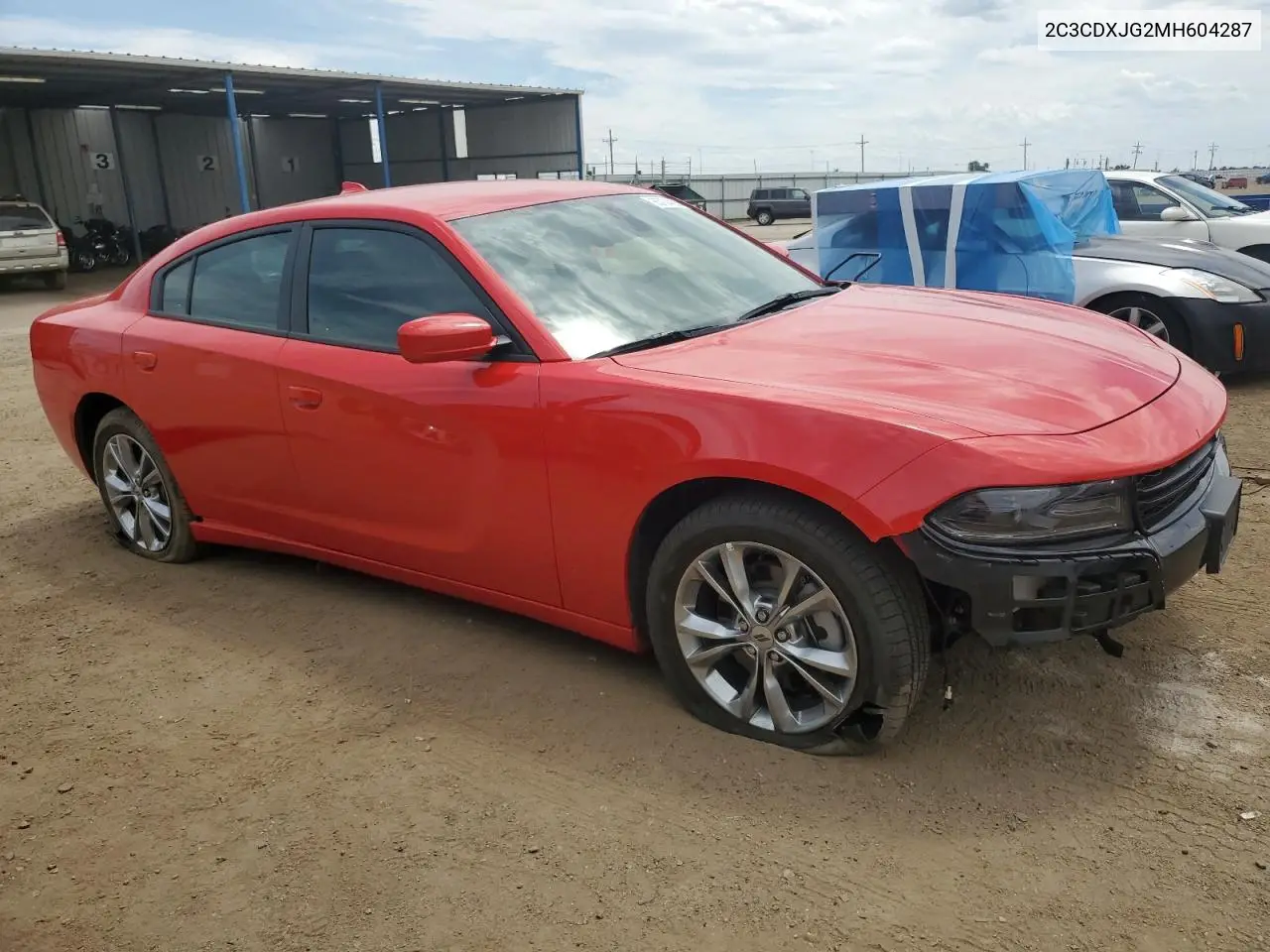 2021 Dodge Charger Sxt VIN: 2C3CDXJG2MH604287 Lot: 65734455