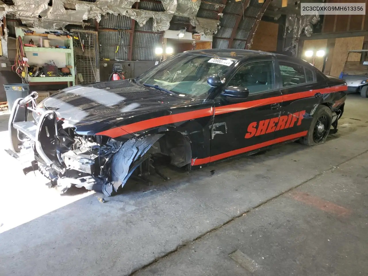 2021 Dodge Charger Police VIN: 2C3CDXKG9MH613356 Lot: 70980744