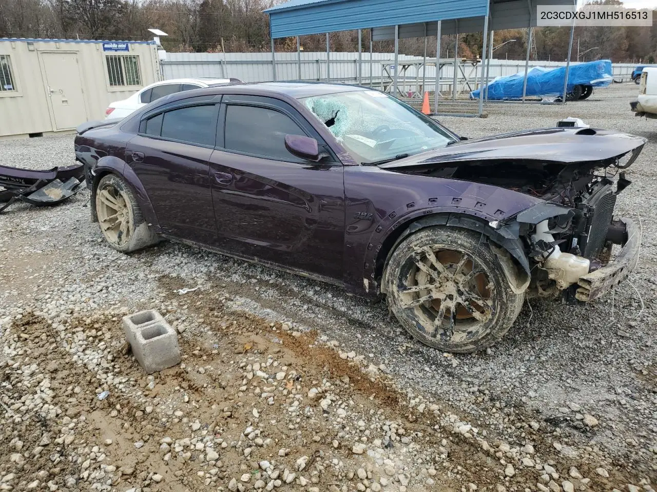 2021 Dodge Charger Scat Pack VIN: 2C3CDXGJ1MH516513 Lot: 84013094