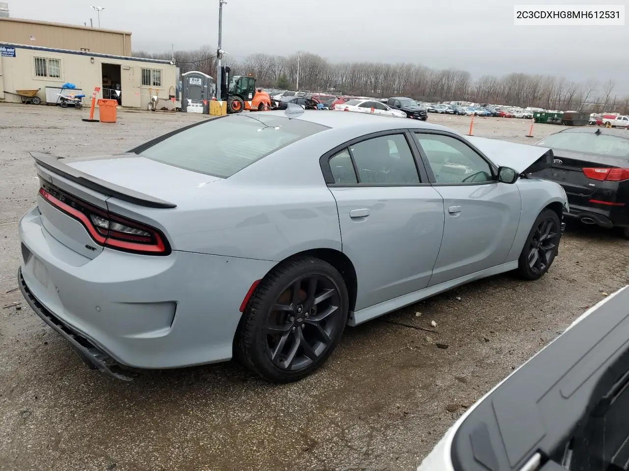 2021 Dodge Charger Gt VIN: 2C3CDXHG8MH612531 Lot: 86850804