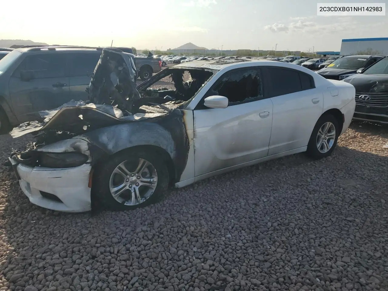 2022 Dodge Charger Sxt VIN: 2C3CDXBG1NH142983 Lot: 51631315