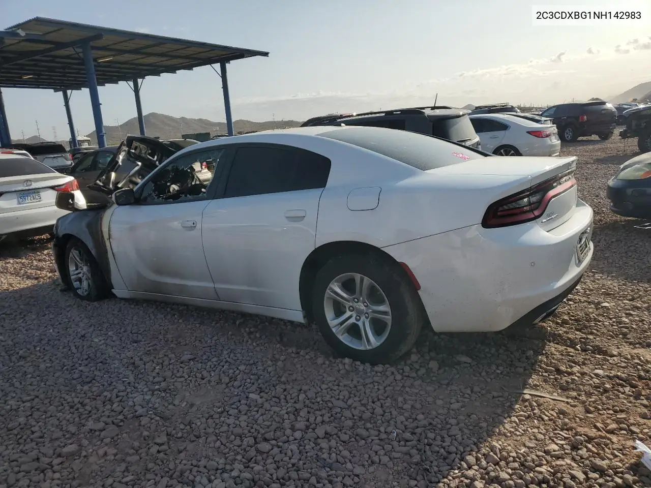 2022 Dodge Charger Sxt VIN: 2C3CDXBG1NH142983 Lot: 51631315