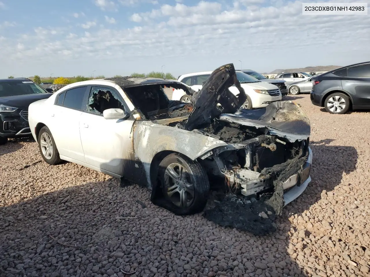 2022 Dodge Charger Sxt VIN: 2C3CDXBG1NH142983 Lot: 51631315