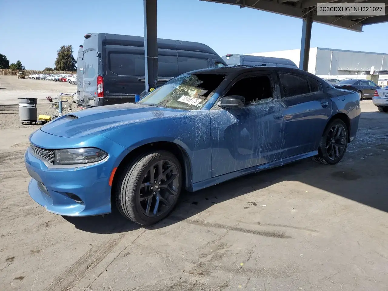 2022 Dodge Charger Gt VIN: 2C3CDXHG1NH221027 Lot: 52455775