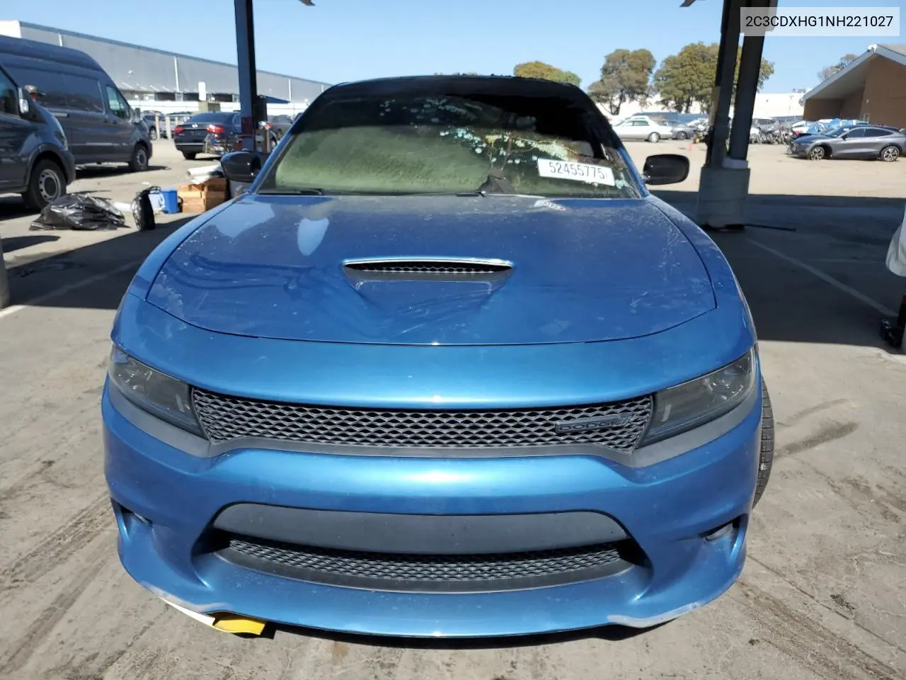 2022 Dodge Charger Gt VIN: 2C3CDXHG1NH221027 Lot: 52455775