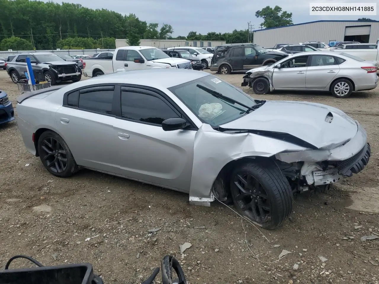 2022 Dodge Charger Gt VIN: 2C3CDXHG8NH141885 Lot: 55792815