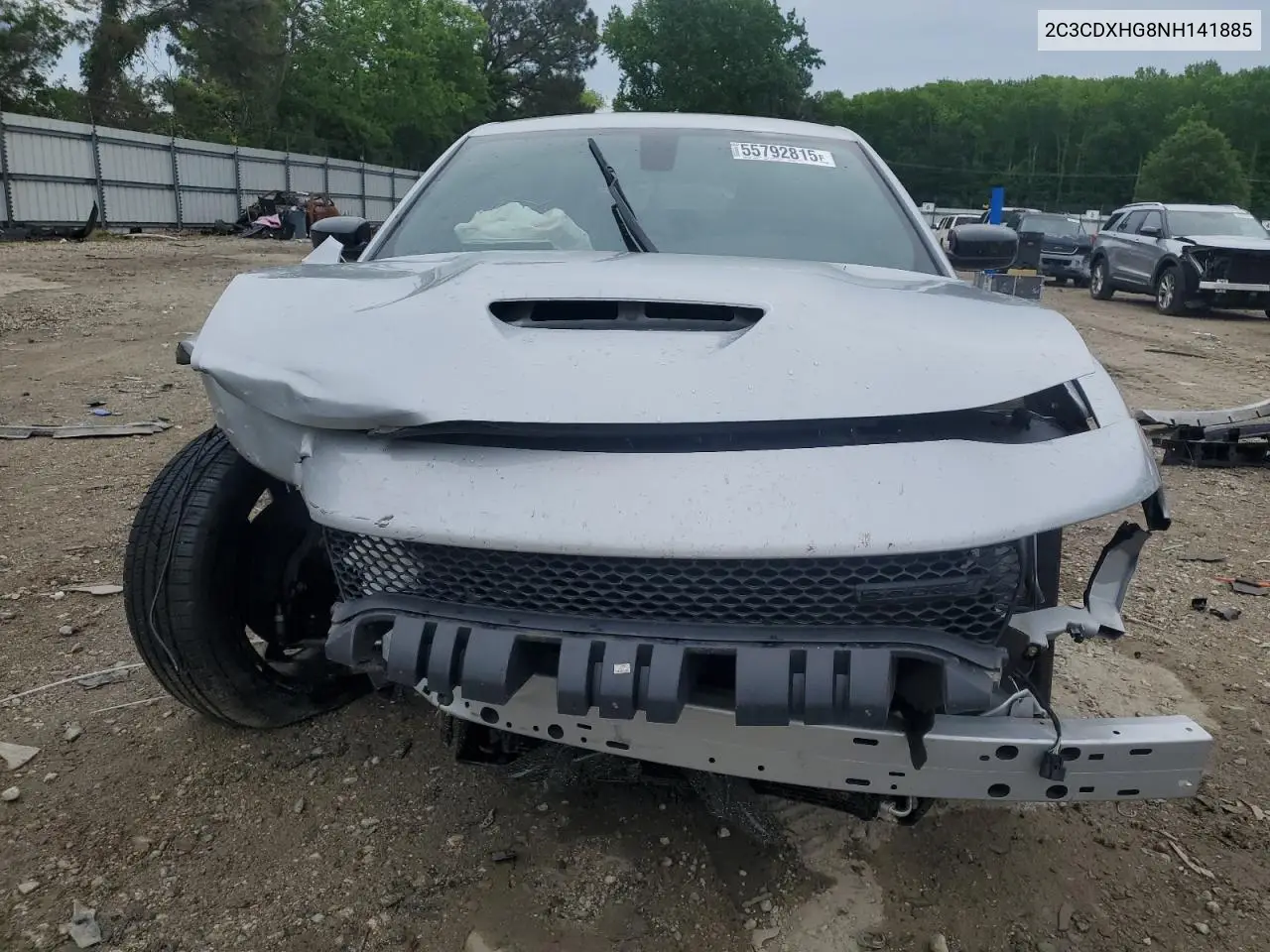 2022 Dodge Charger Gt VIN: 2C3CDXHG8NH141885 Lot: 55792815