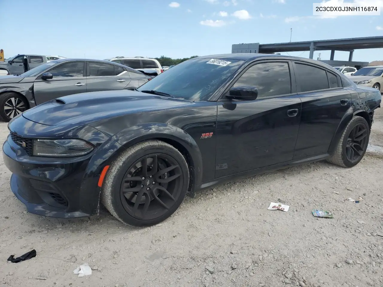 2022 Dodge Charger Scat Pack VIN: 2C3CDXGJ3NH116874 Lot: 56019215