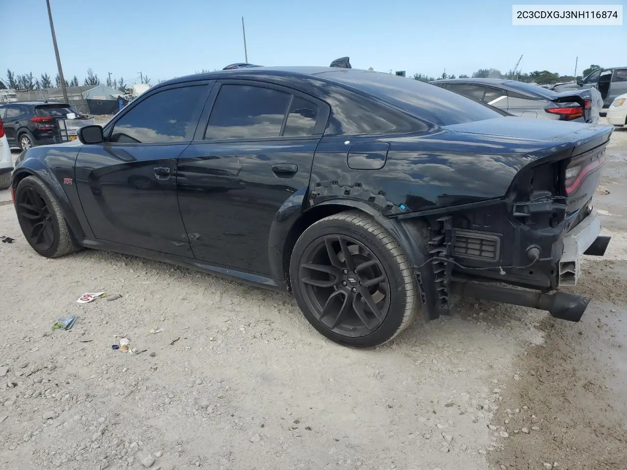2022 Dodge Charger Scat Pack VIN: 2C3CDXGJ3NH116874 Lot: 56019215
