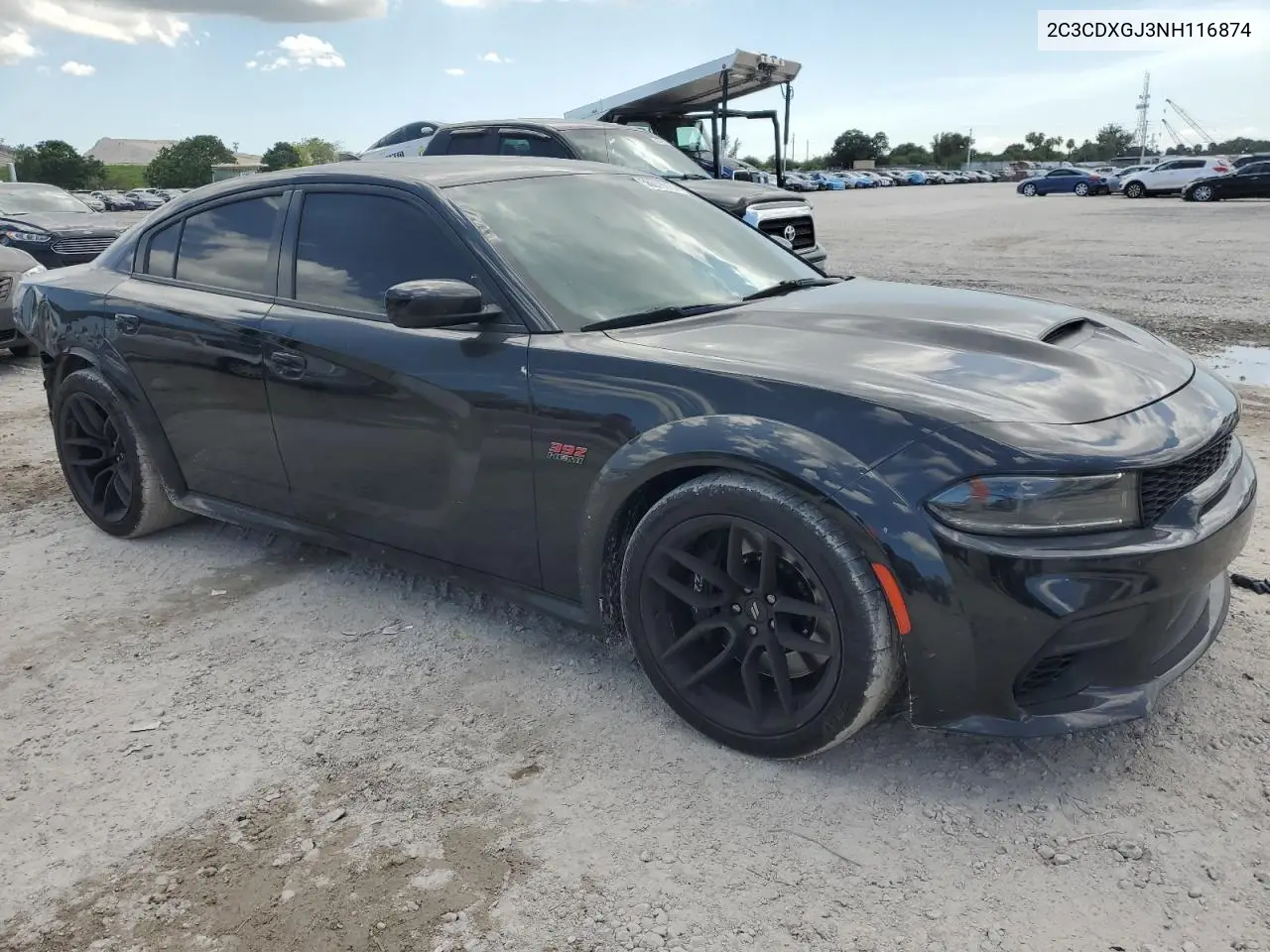 2022 Dodge Charger Scat Pack VIN: 2C3CDXGJ3NH116874 Lot: 56019215