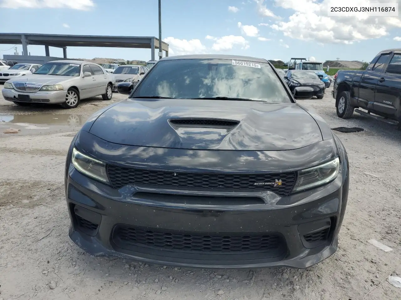2022 Dodge Charger Scat Pack VIN: 2C3CDXGJ3NH116874 Lot: 56019215