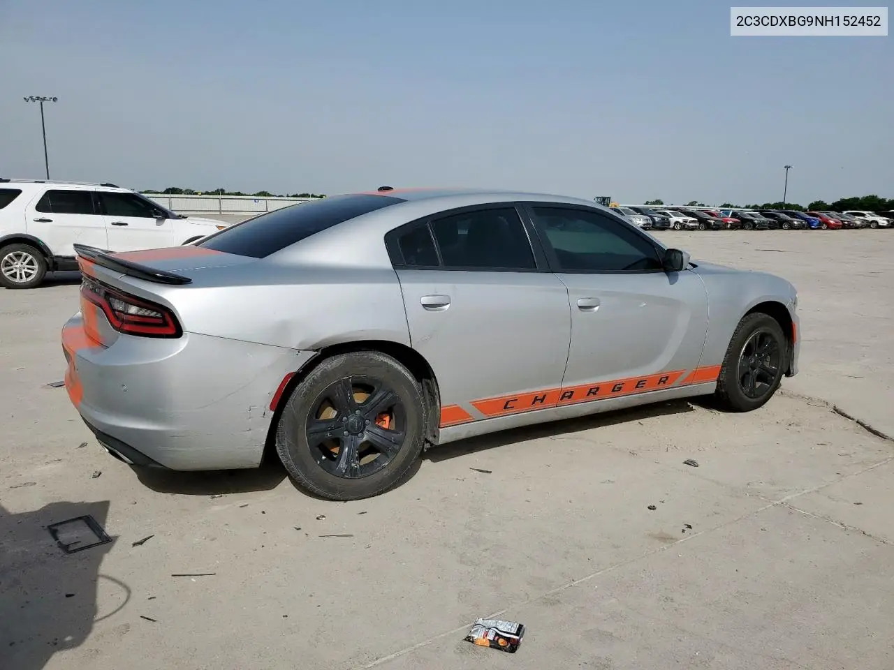 2022 Dodge Charger Sxt VIN: 2C3CDXBG9NH152452 Lot: 56750885