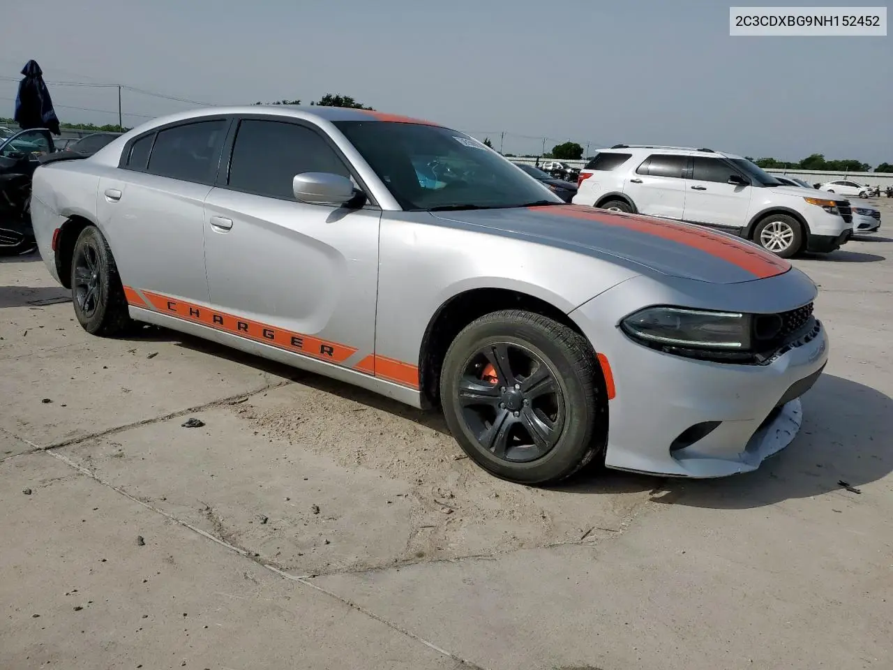 2022 Dodge Charger Sxt VIN: 2C3CDXBG9NH152452 Lot: 56750885