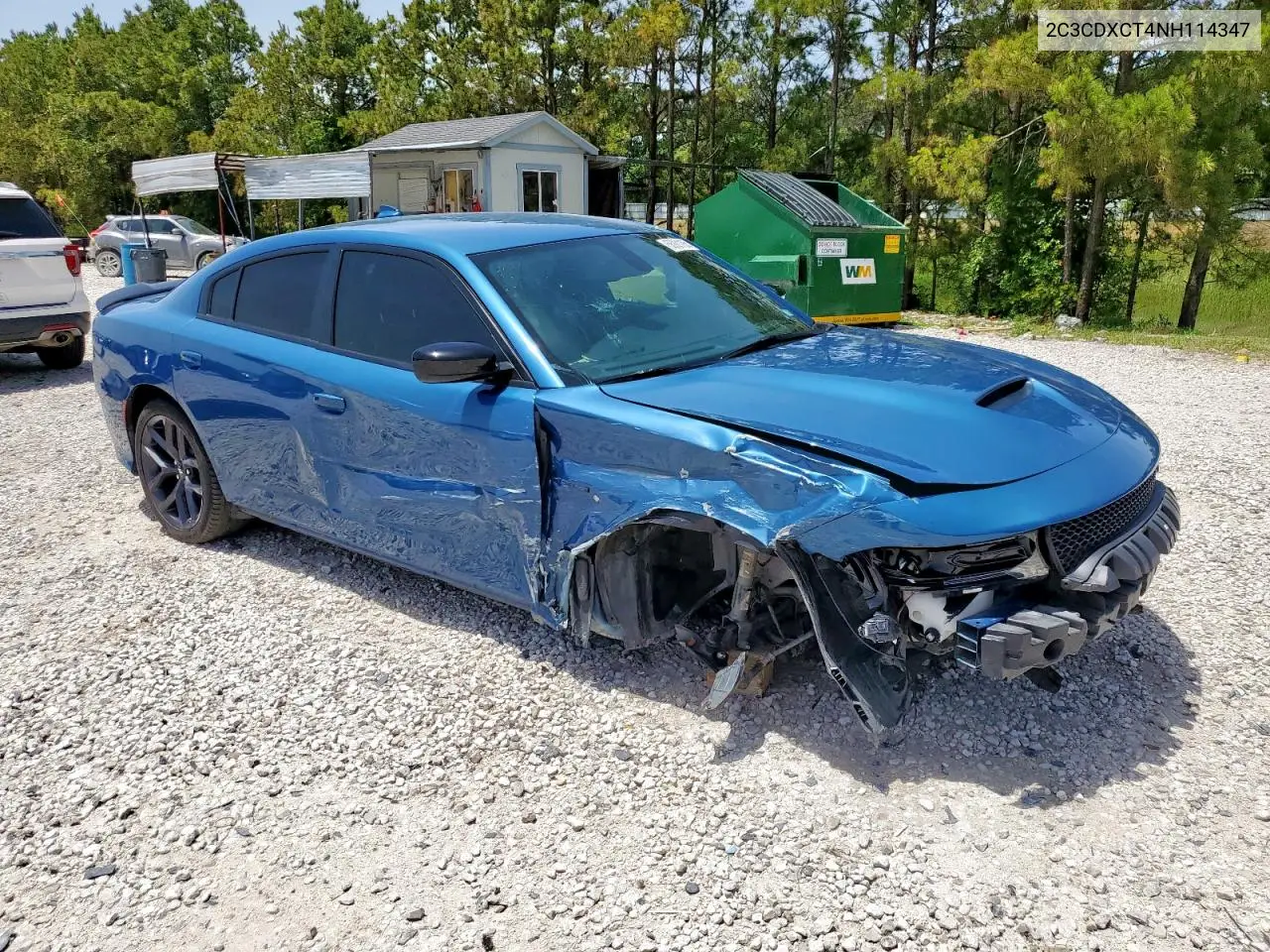 2022 Dodge Charger R/T VIN: 2C3CDXCT4NH114347 Lot: 56921165