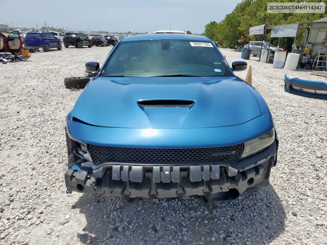 2022 Dodge Charger R/T VIN: 2C3CDXCT4NH114347 Lot: 56921165