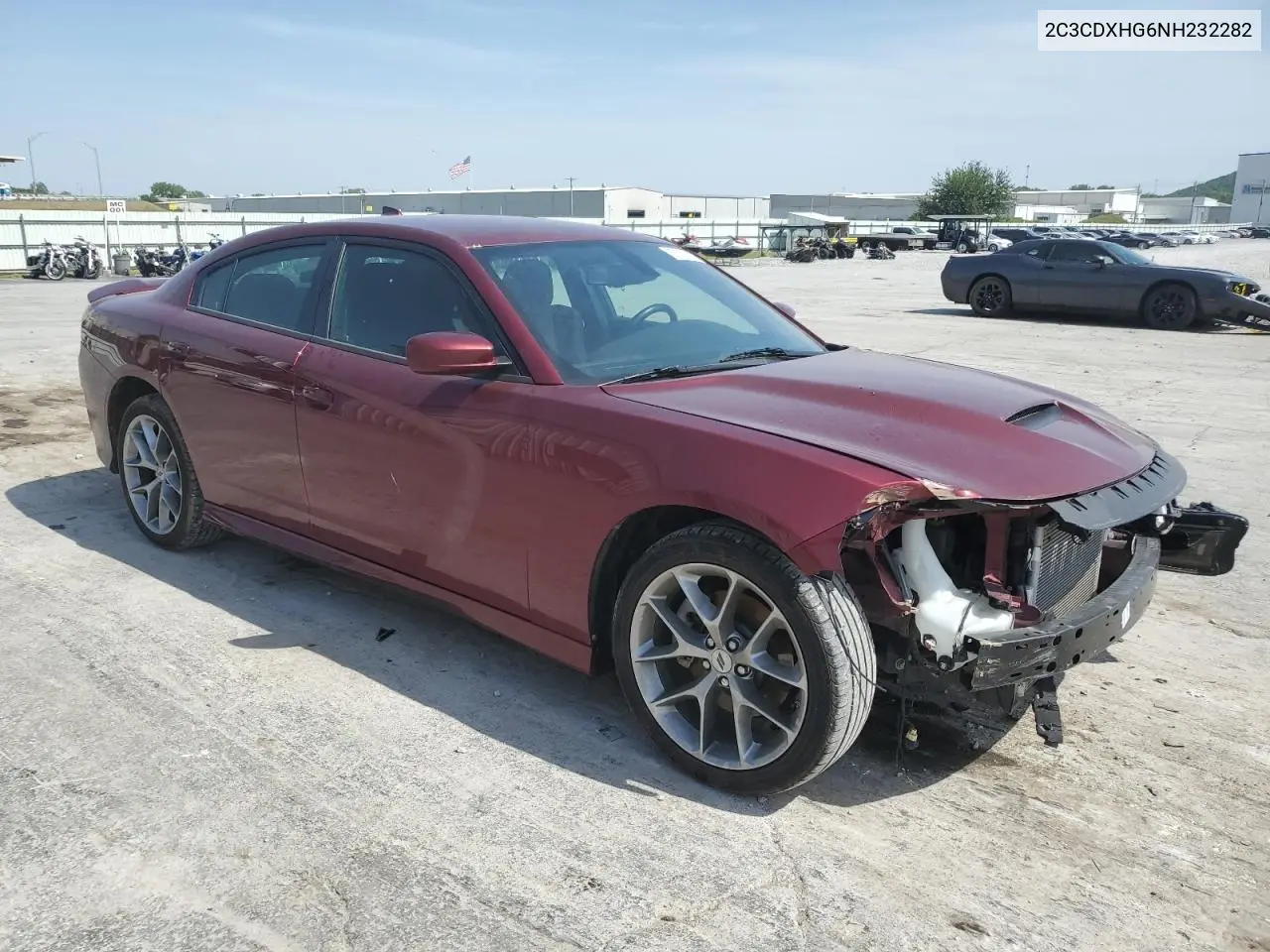 2022 Dodge Charger Gt VIN: 2C3CDXHG6NH232282 Lot: 57107605