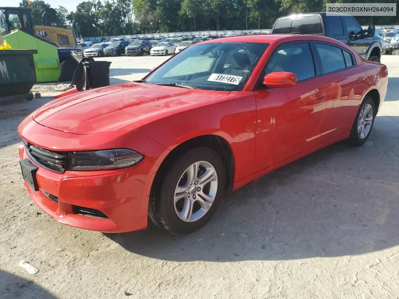 2022 Dodge Charger Sxt VIN: 2C3CDXBGXNH264094 Lot: 61732775