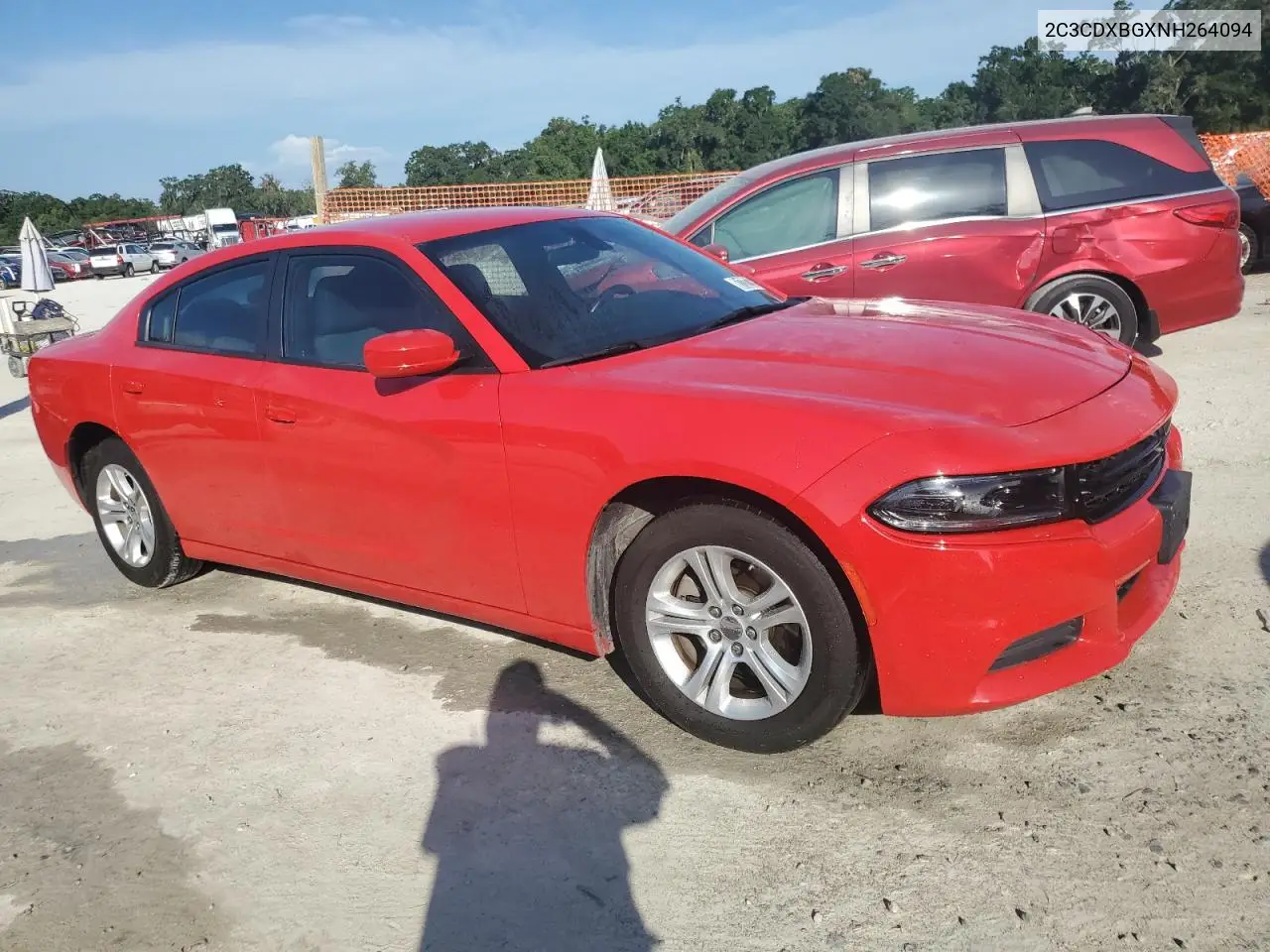 2022 Dodge Charger Sxt VIN: 2C3CDXBGXNH264094 Lot: 61732775