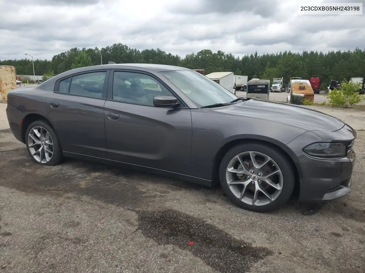 2022 Dodge Charger Sxt VIN: 2C3CDXBG5NH243198 Lot: 61976305