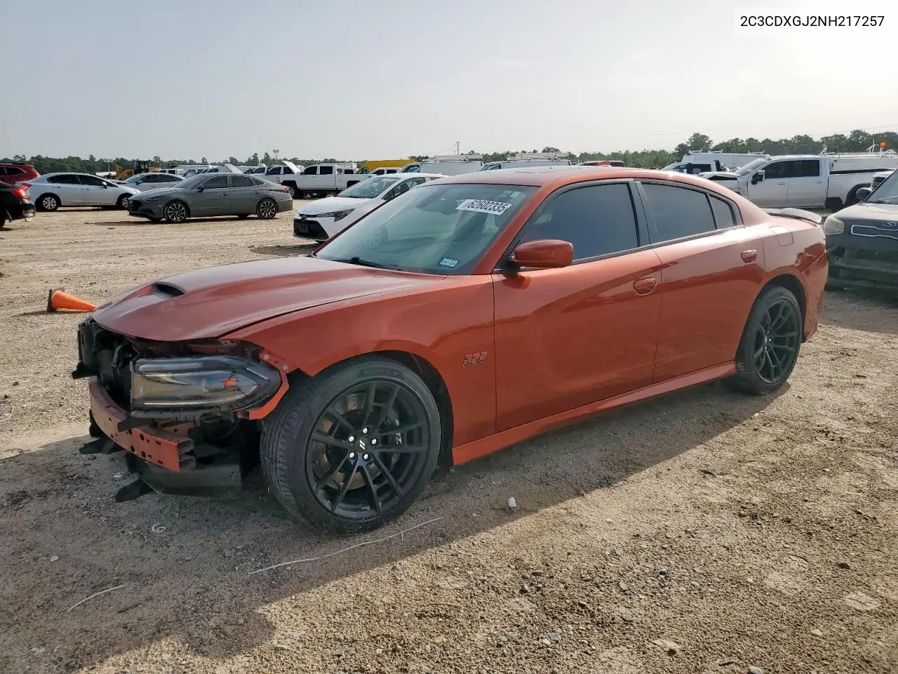 2022 Dodge Charger Scat Pack VIN: 2C3CDXGJ2NH217257 Lot: 62602335