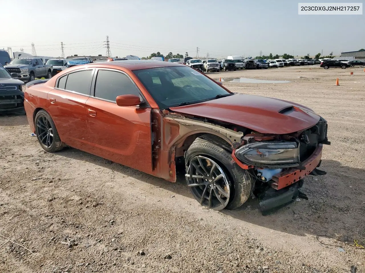 2022 Dodge Charger Scat Pack VIN: 2C3CDXGJ2NH217257 Lot: 62602335