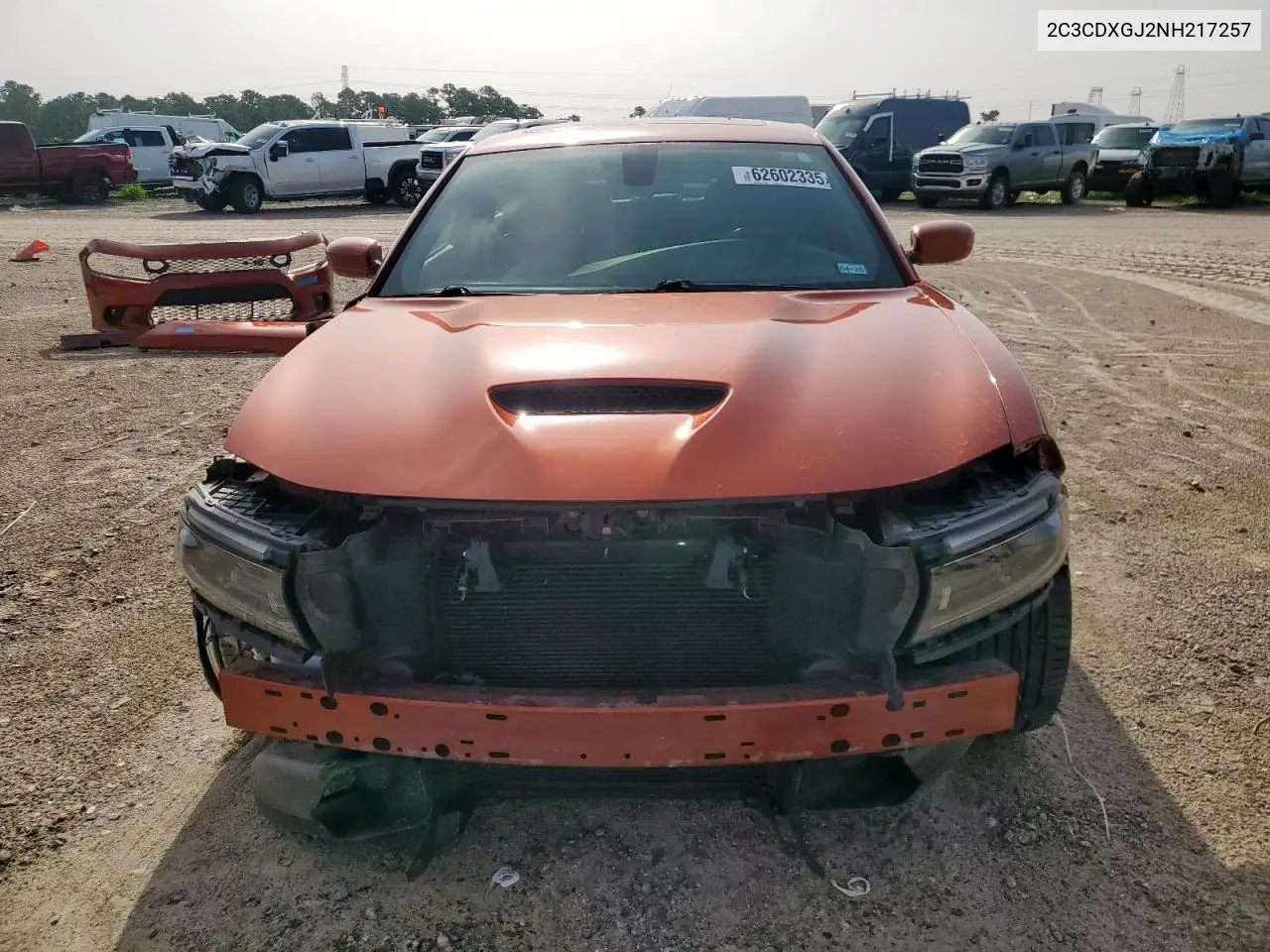 2022 Dodge Charger Scat Pack VIN: 2C3CDXGJ2NH217257 Lot: 62602335