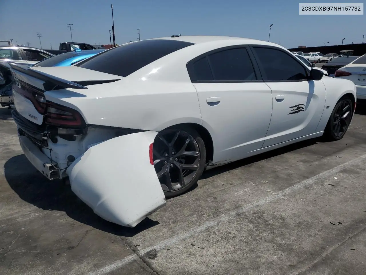 2022 Dodge Charger Sxt VIN: 2C3CDXBG7NH157732 Lot: 62603545