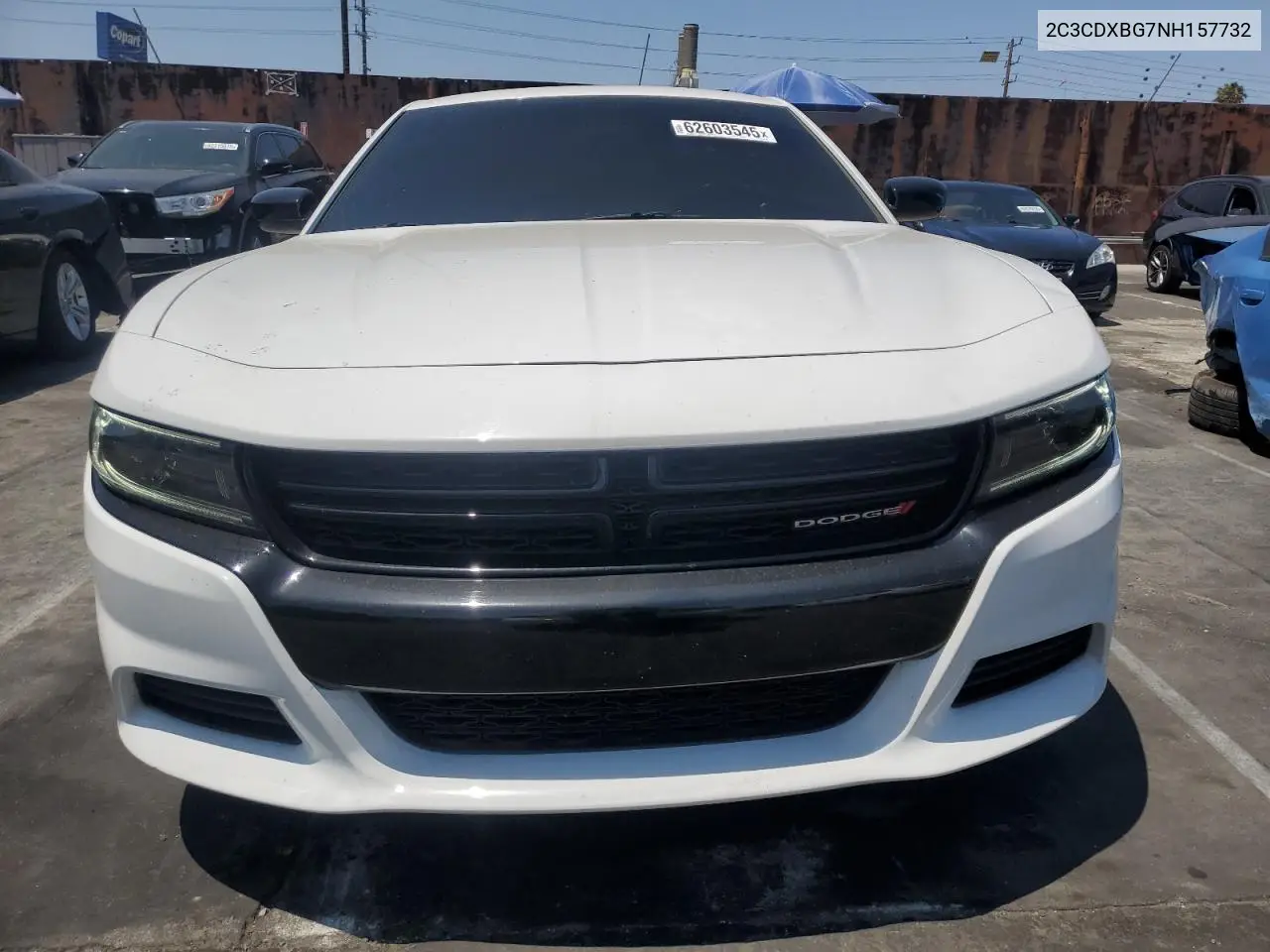 2022 Dodge Charger Sxt VIN: 2C3CDXBG7NH157732 Lot: 62603545
