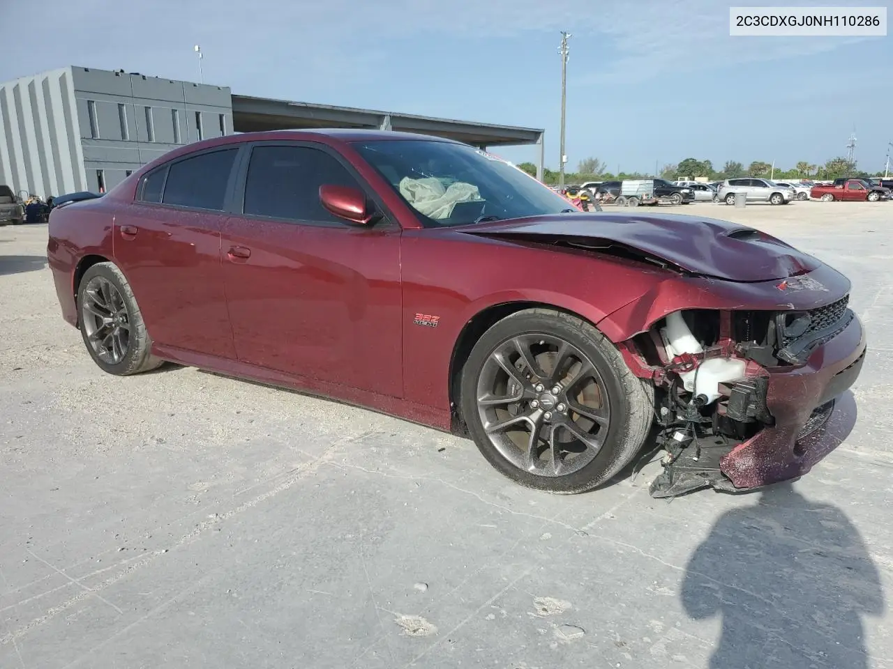 2022 Dodge Charger Scat Pack VIN: 2C3CDXGJ0NH110286 Lot: 62760205