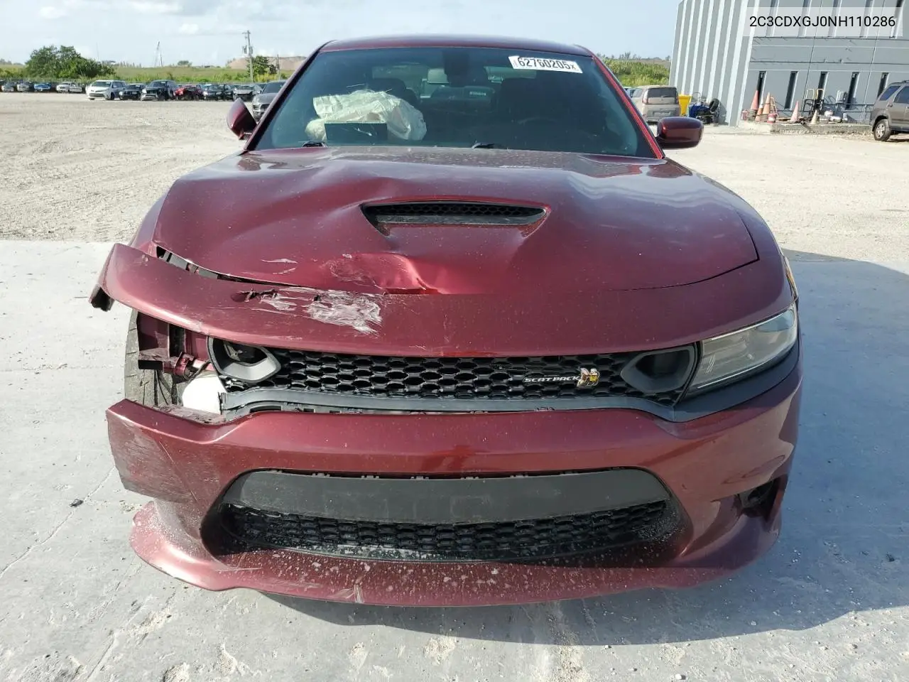 2022 Dodge Charger Scat Pack VIN: 2C3CDXGJ0NH110286 Lot: 62760205