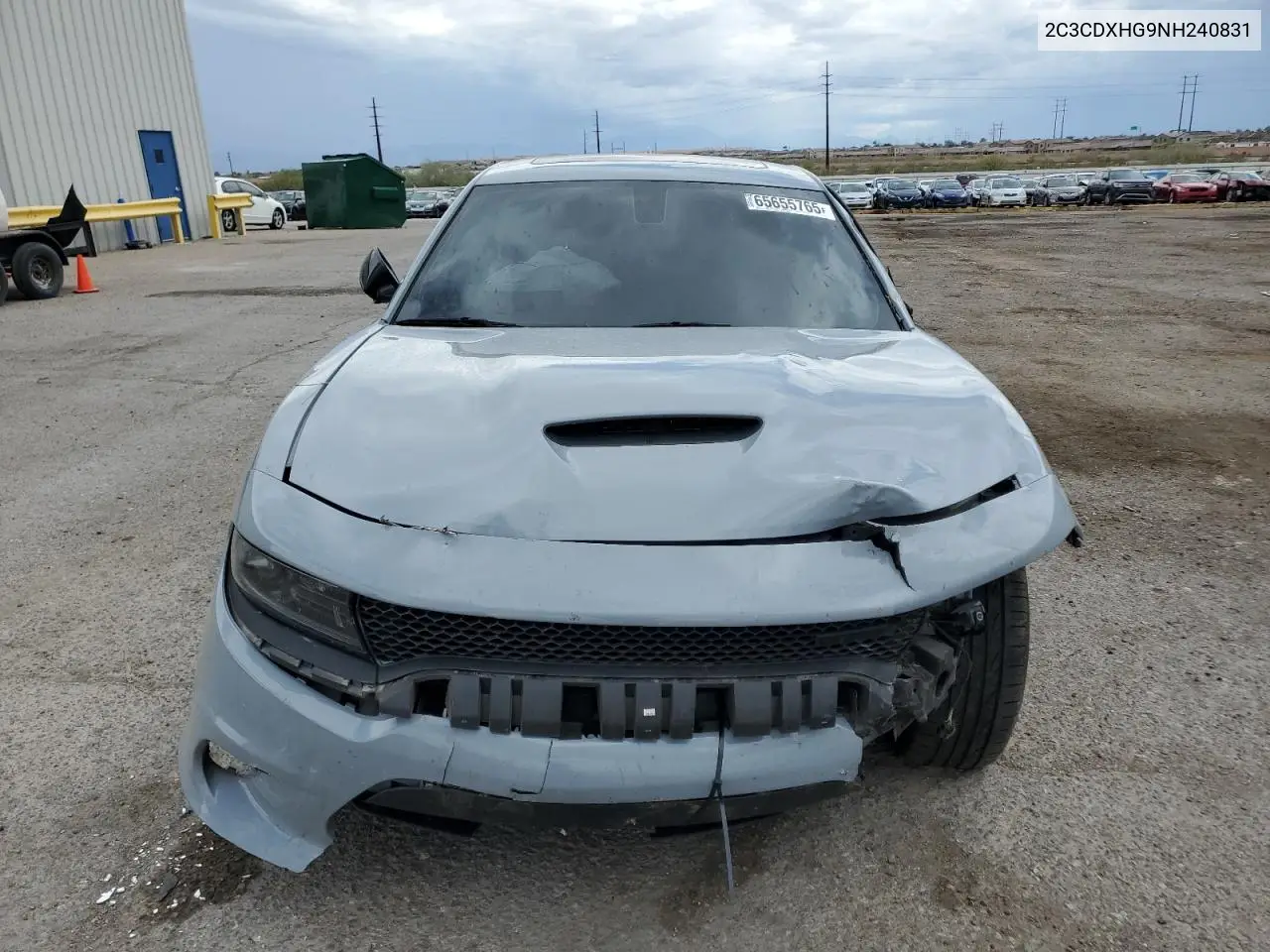 2022 Dodge Charger Gt VIN: 2C3CDXHG9NH240831 Lot: 65655765