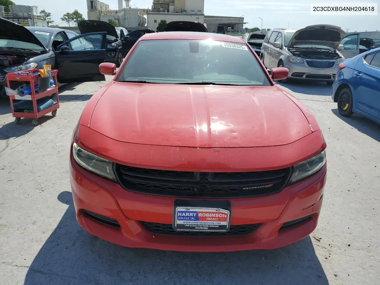 2022 Dodge Charger Sxt VIN: 2C3CDXBG4NH204618 Lot: 65938325