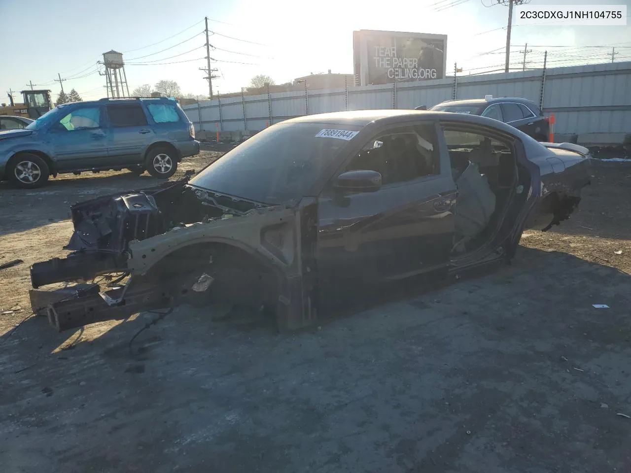 2022 Dodge Charger Scat Pack VIN: 2C3CDXGJ1NH104755 Lot: 78891944