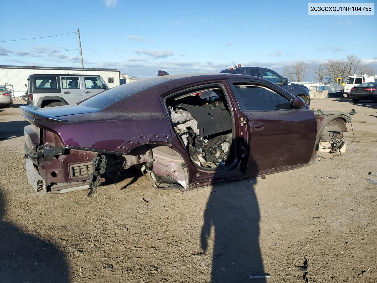 2022 Dodge Charger Scat Pack VIN: 2C3CDXGJ1NH104755 Lot: 78891944