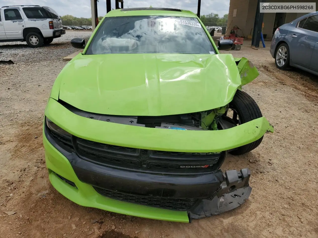 2023 Dodge Charger Sxt VIN: 2C3CDXBG6PH598268 Lot: 51530335