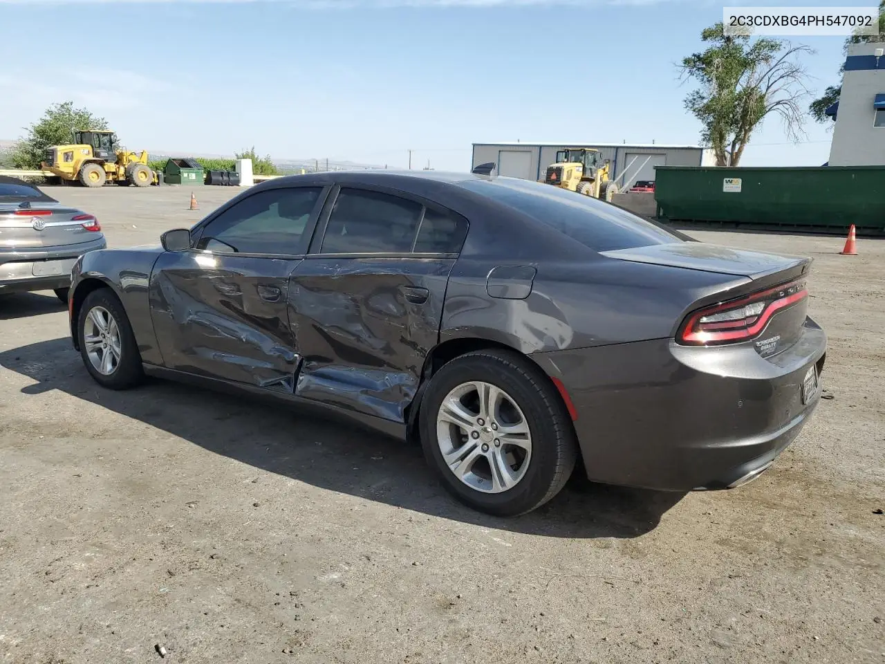 2023 Dodge Charger Sxt VIN: 2C3CDXBG4PH547092 Lot: 59031205