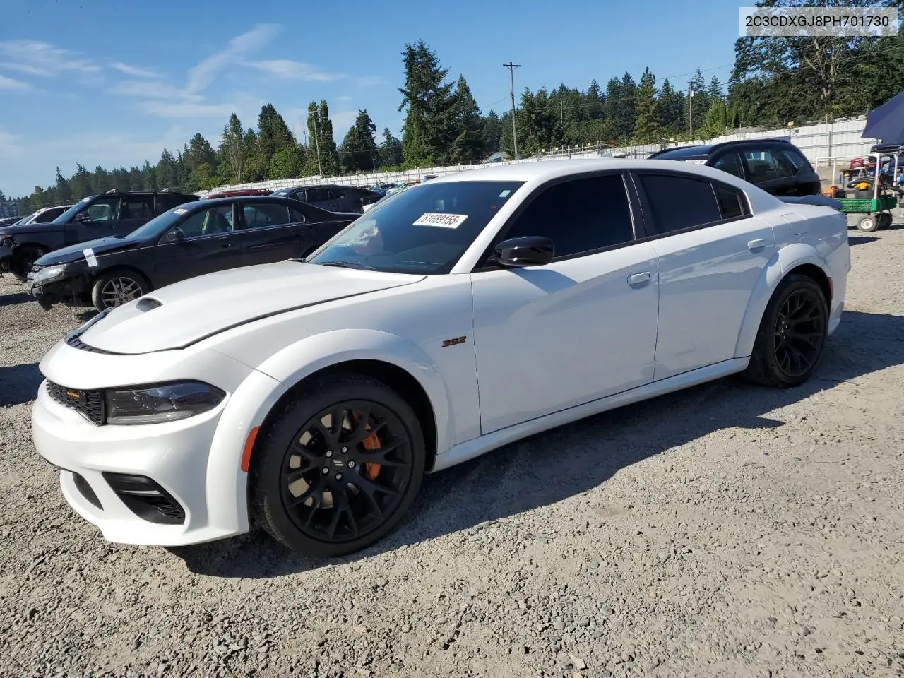 2023 Dodge Charger Scat Pack VIN: 2C3CDXGJ8PH701730 Lot: 61689155