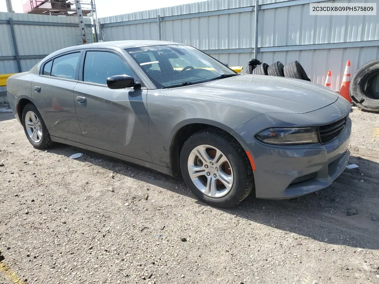 2023 Dodge Charger Sxt VIN: 2C3CDXBG9PH575809 Lot: 62421805