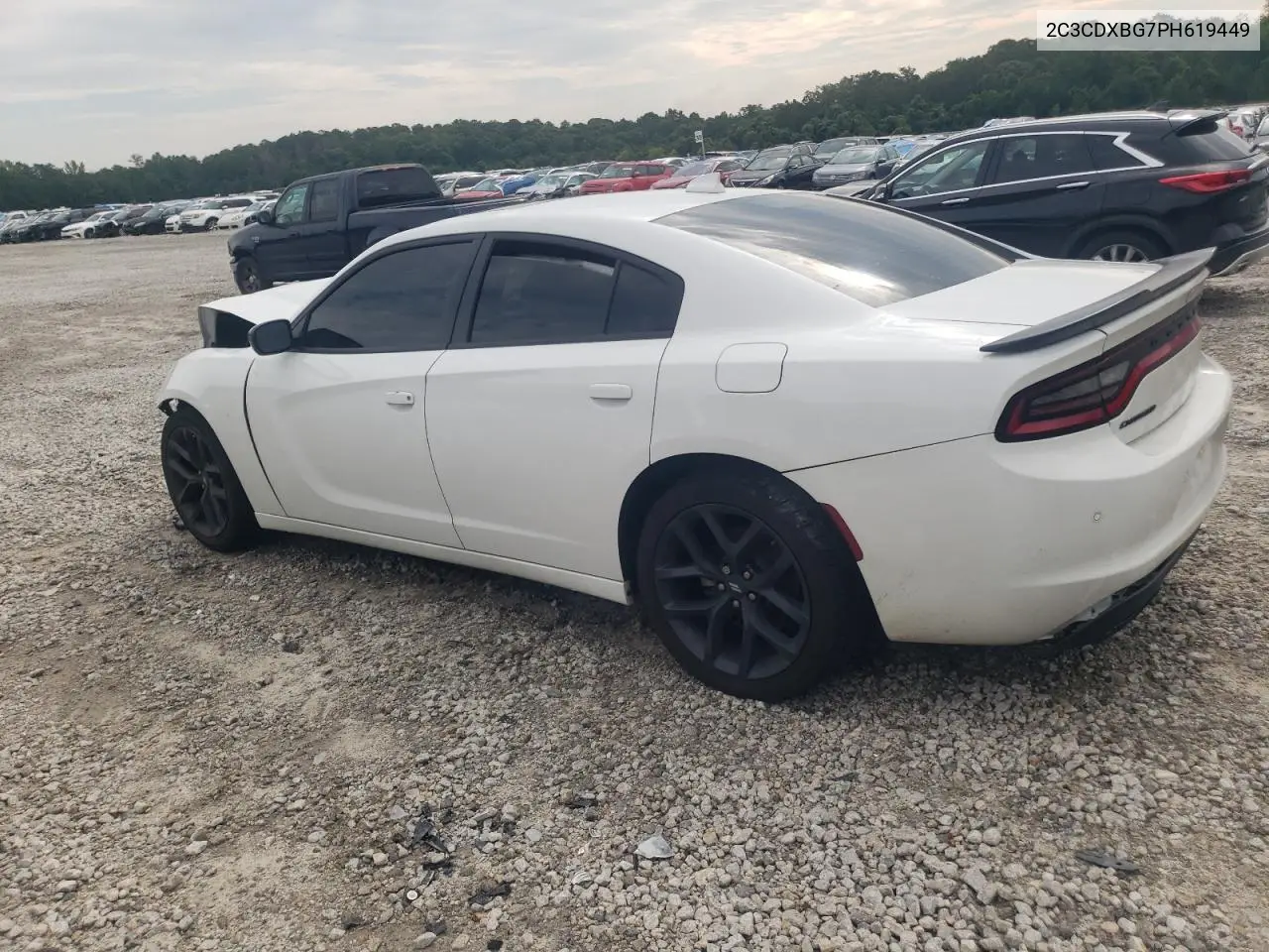 2023 Dodge Charger Sxt VIN: 2C3CDXBG7PH619449 Lot: 62509105