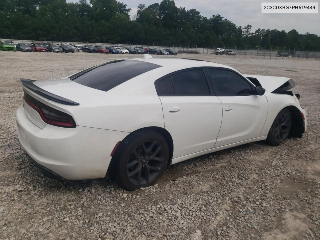 2023 Dodge Charger Sxt VIN: 2C3CDXBG7PH619449 Lot: 62509105
