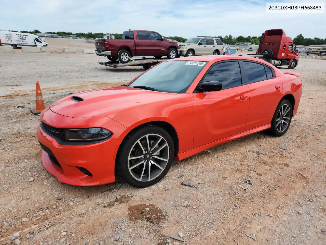 2023 Dodge Charger Gt VIN: 2C3CDXHG8PH663483 Lot: 63260665