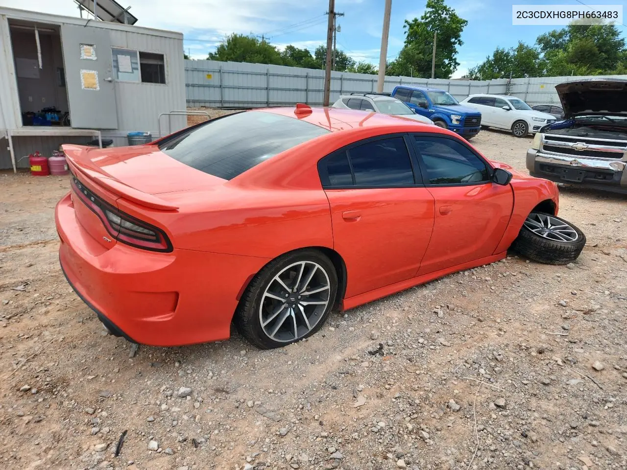 2023 Dodge Charger Gt VIN: 2C3CDXHG8PH663483 Lot: 63260665