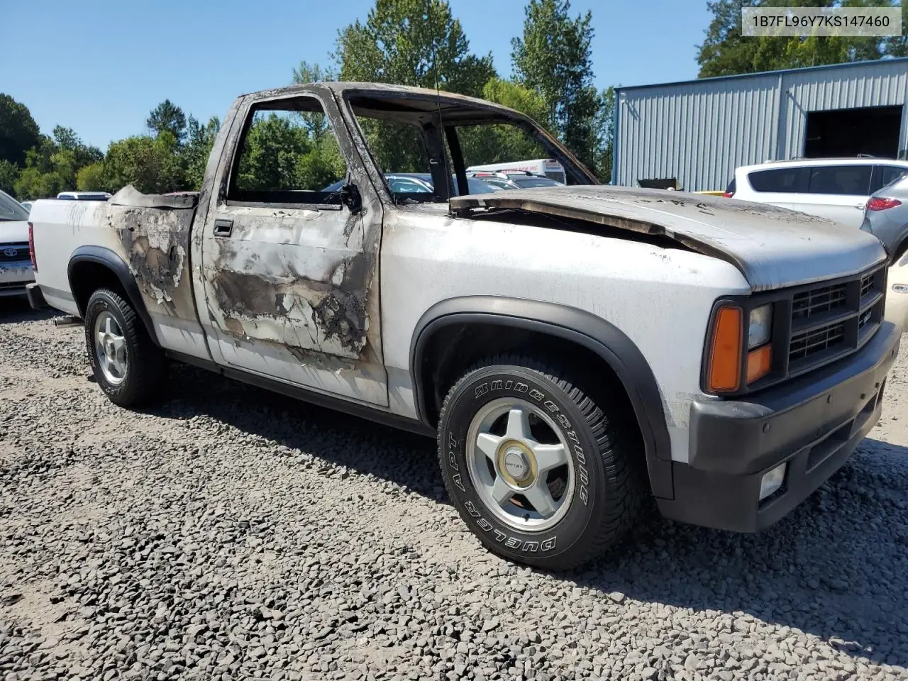 1989 Dodge Dakota Shelby VIN: 1B7FL96Y7KS147460 Lot: 64995765