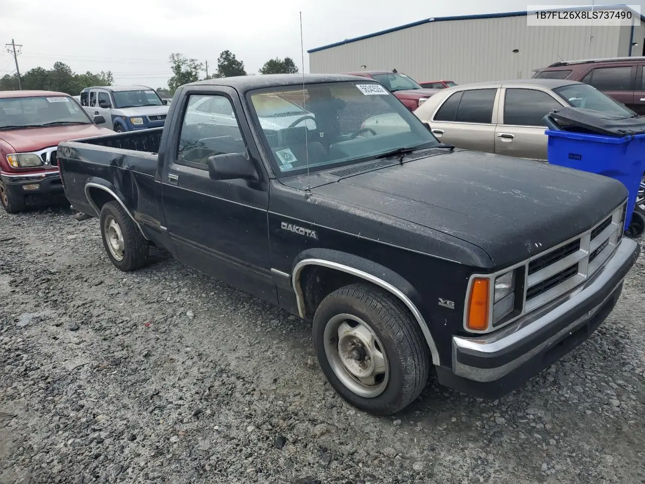 1990 Dodge Dakota VIN: 1B7FL26X8LS737490 Lot: 56342535