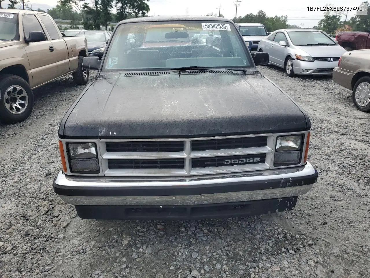 1990 Dodge Dakota VIN: 1B7FL26X8LS737490 Lot: 56342535