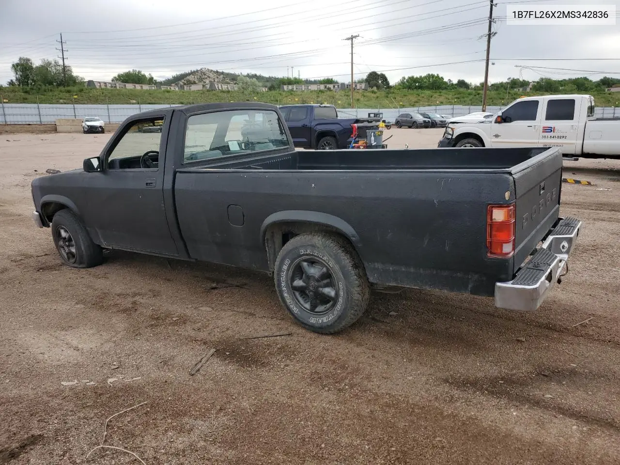 1991 Dodge Dakota VIN: 1B7FL26X2MS342836 Lot: 58154275
