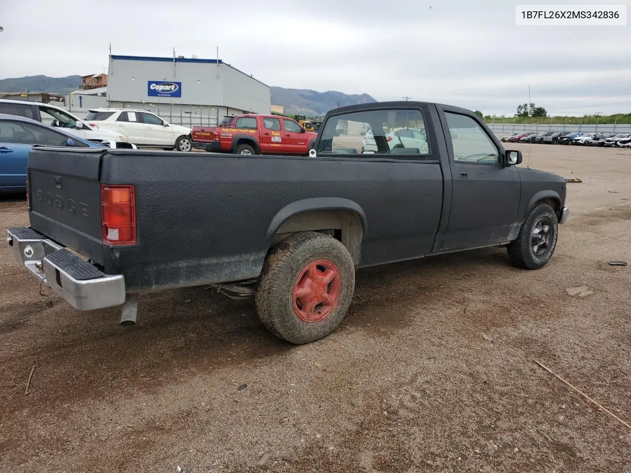 1991 Dodge Dakota VIN: 1B7FL26X2MS342836 Lot: 58154275