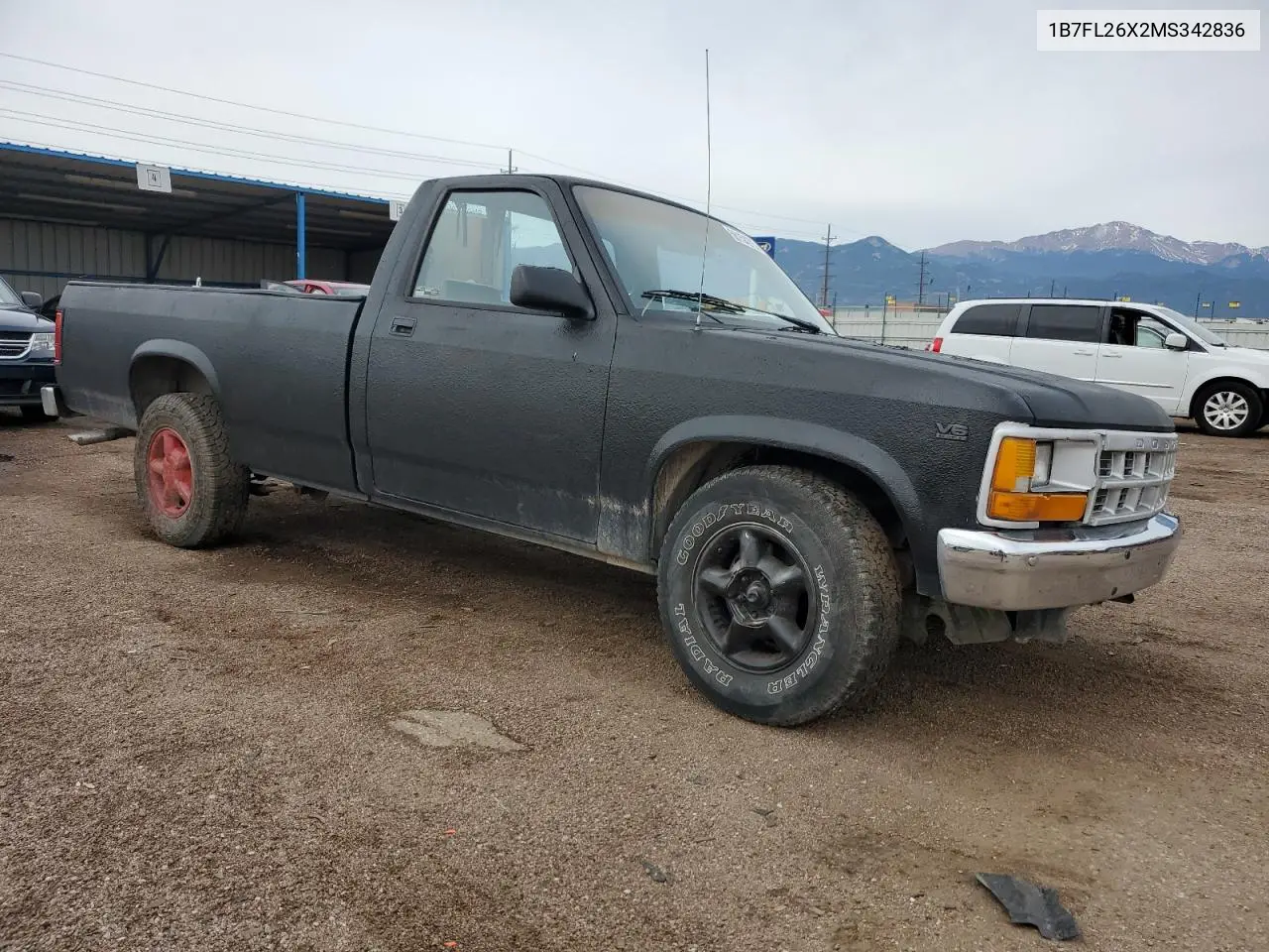 1991 Dodge Dakota VIN: 1B7FL26X2MS342836 Lot: 58154275