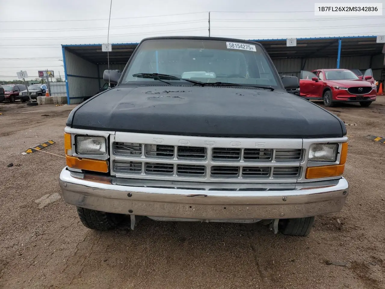 1991 Dodge Dakota VIN: 1B7FL26X2MS342836 Lot: 58154275
